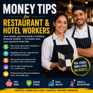 Digital Booklet (Downloadable PDF): MONEY TIPS  for Restaurant & Hotel Workers